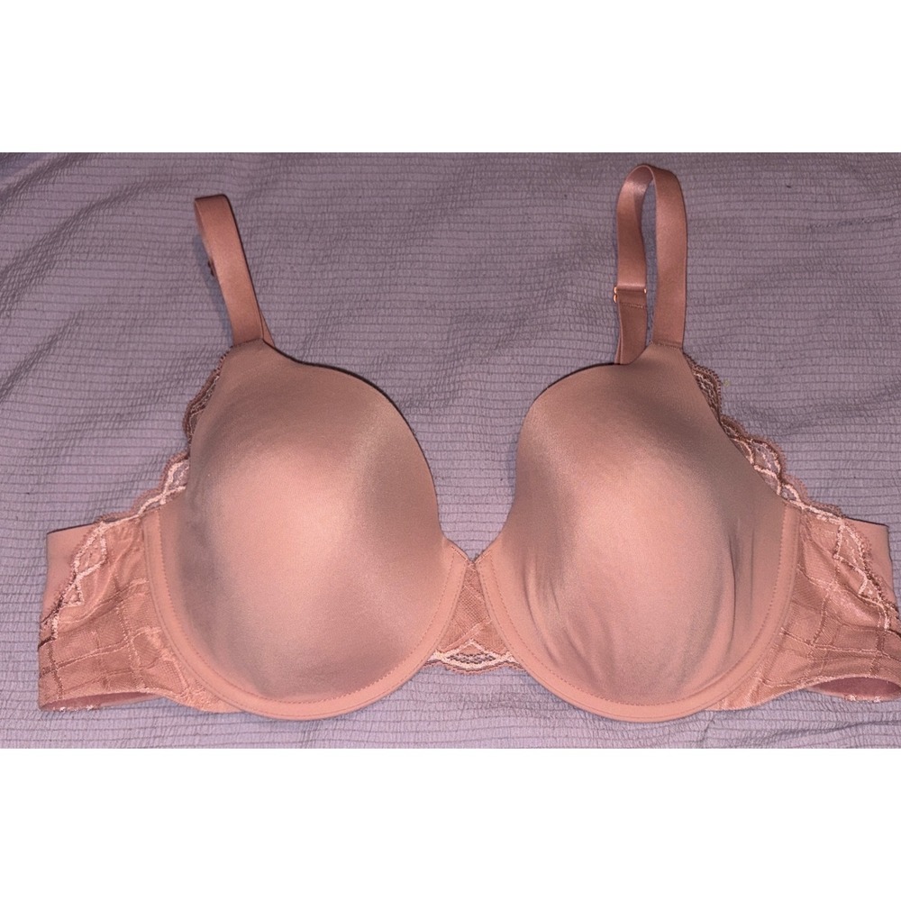 True & Co. Full Figure Pink Lightly Lined Underwire Bra, 40C